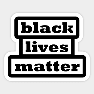 Black Power (White) Sticker